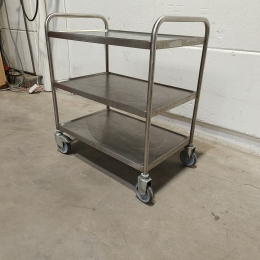 Stainless steel service trolley